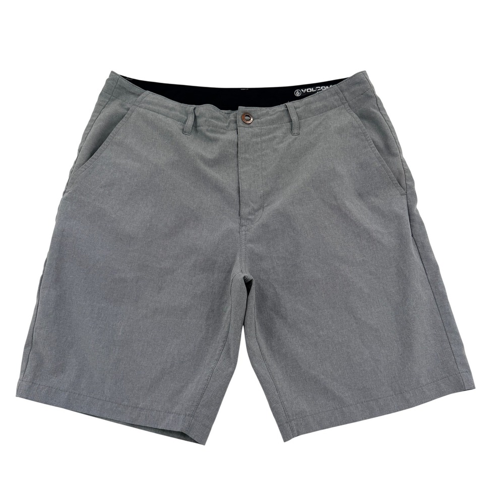 Volcom Men 36 Surf & Turf Hybrid Shorts Grey 4 Way Stretch Chino Shorts A32116V3